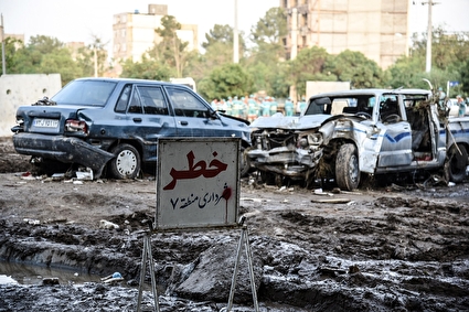 خسارات سیل در مناطق مختلف مشهد