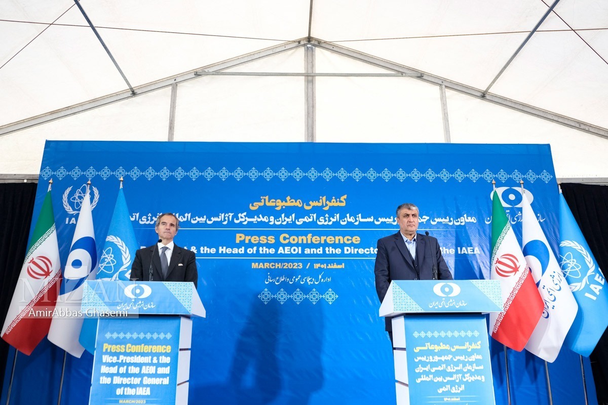بیانیه مشترک ایران و آژانس پس از سفر گروسی به تهران