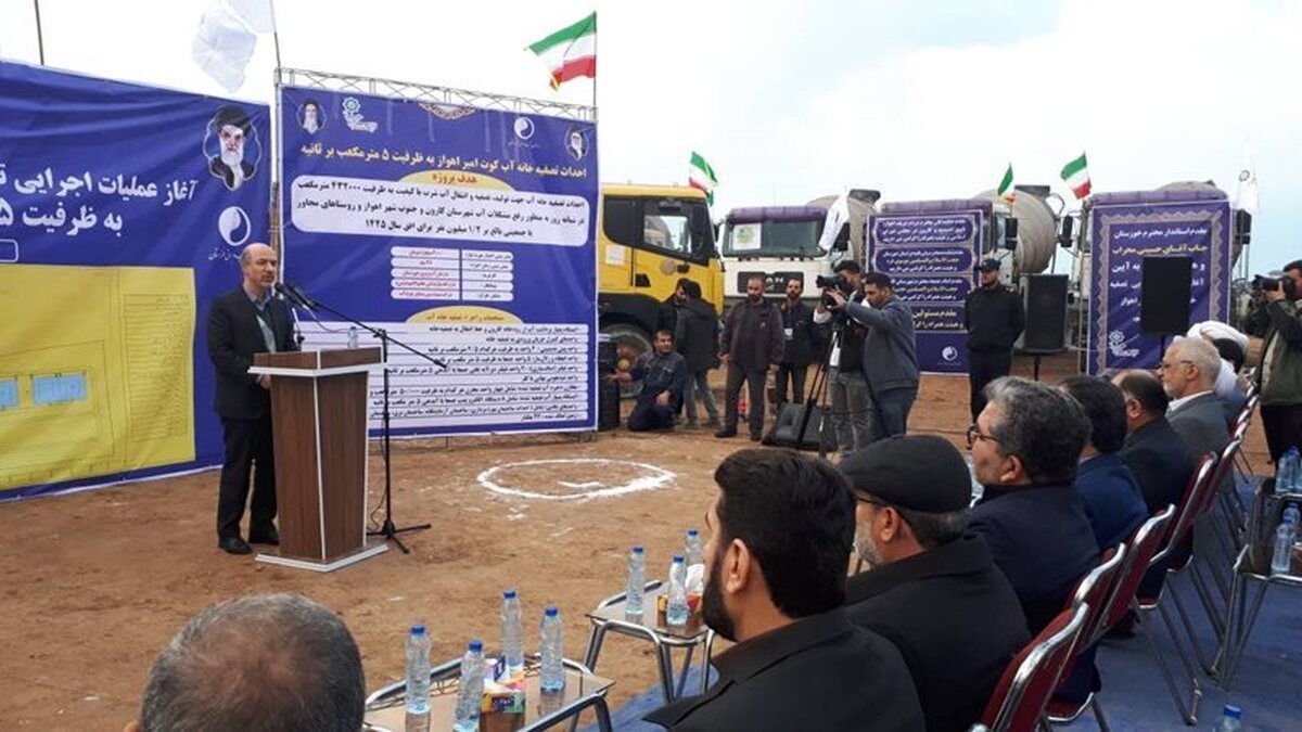 تاکید وزیر نیرو بر کاهش زمان اجرای پروژه‌های آب خوزستان