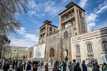گردشگران نوروزی در کاخ گلستان