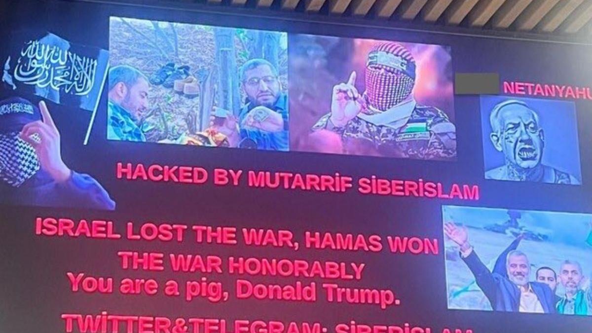 Hackers breach U.S. and Canadian airports to broadcast pro-Palestinian messages