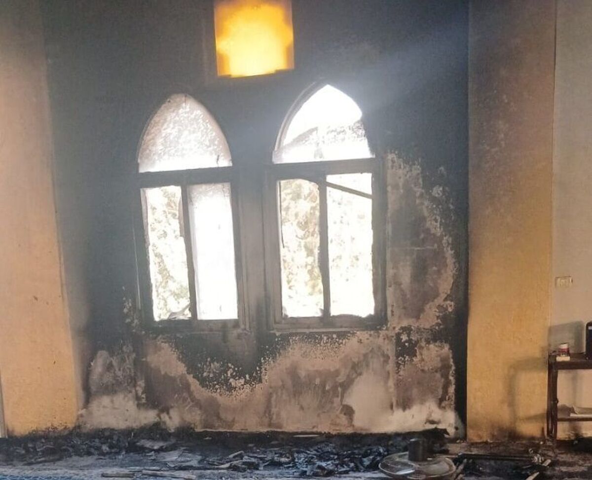 Zionist settlers set fire to a mosque in the West Bank