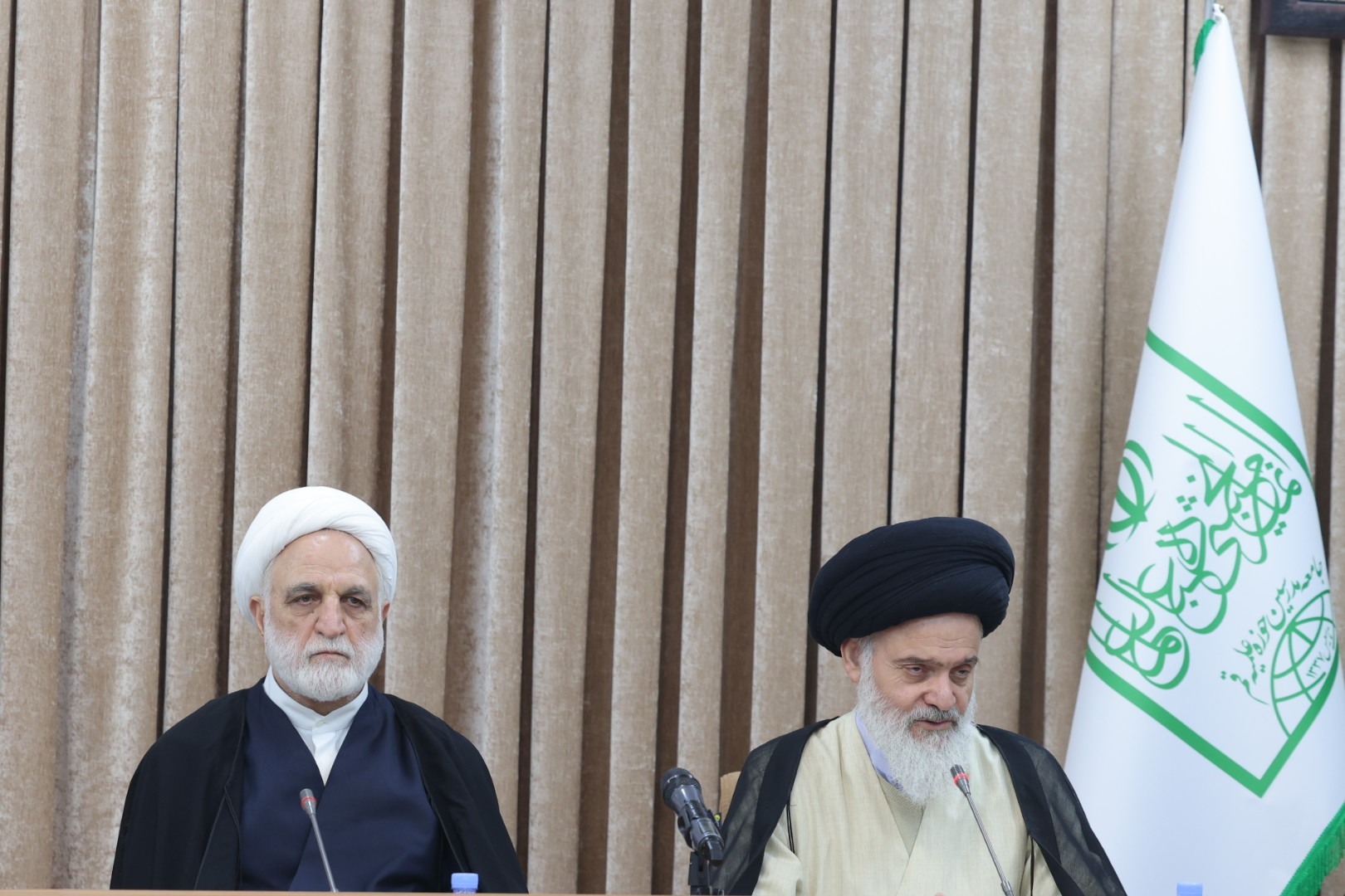 Meeting of the Head of the Judiciary with Grand Ayatollahs Sobhani, Javadi Amoli, Makarem Shirazi, and Shobeiri Zanjani
