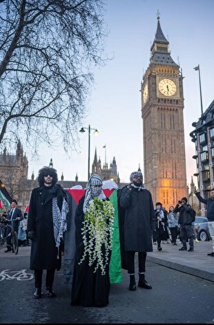 London's silent march in remembrance of the Palestinian genocide