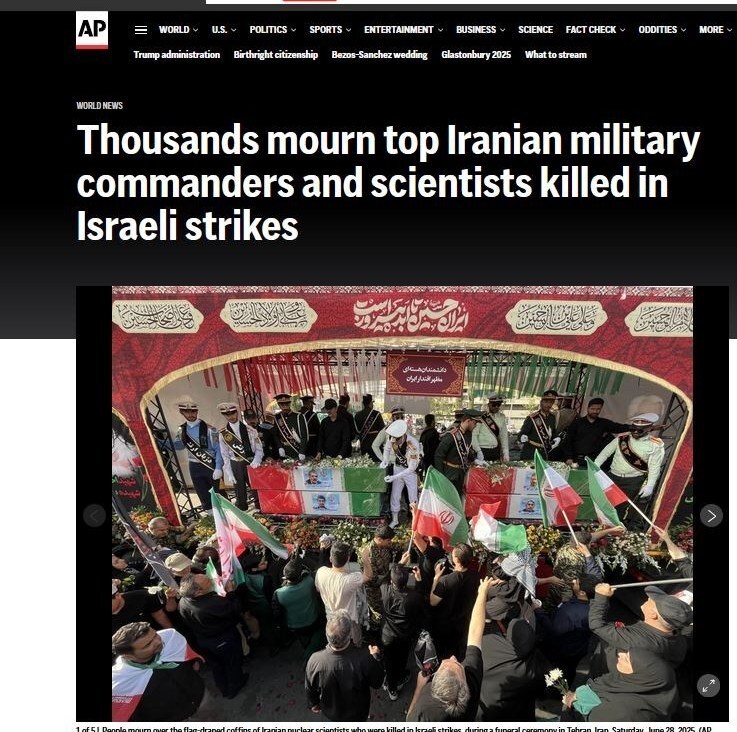 Global media coverage of the funeral ceremony for the Martyrs of Authority