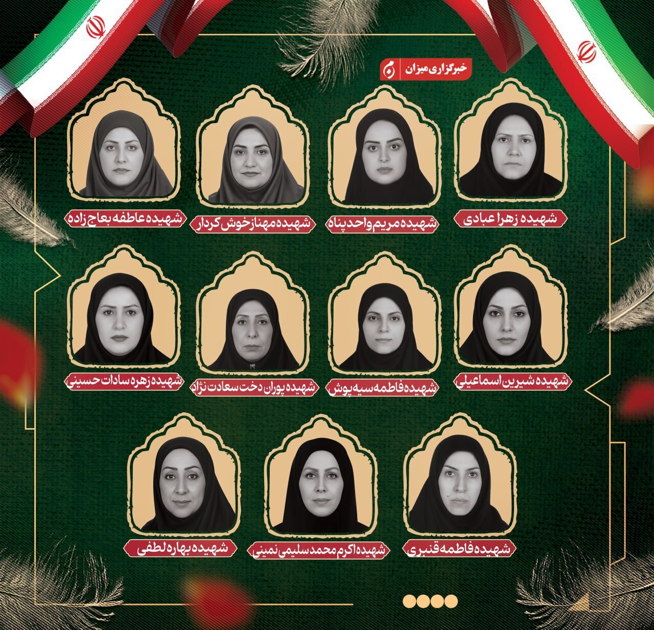 The names and photos of the martyred soldiers and administrative staff of Evin Prison have been released The names and photos of the martyred soldiers and administrative staff of Evin Prison have been released