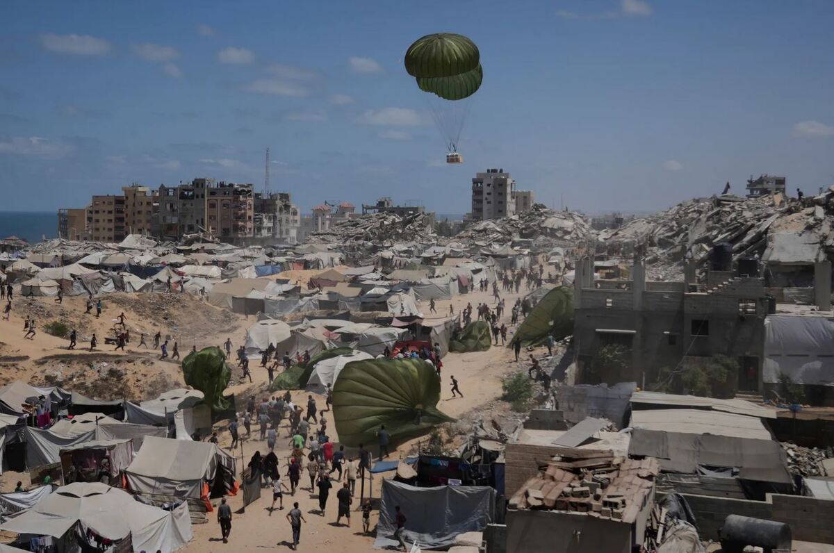 Aerial display in Gaza; aid from the sky, disaster on the ground