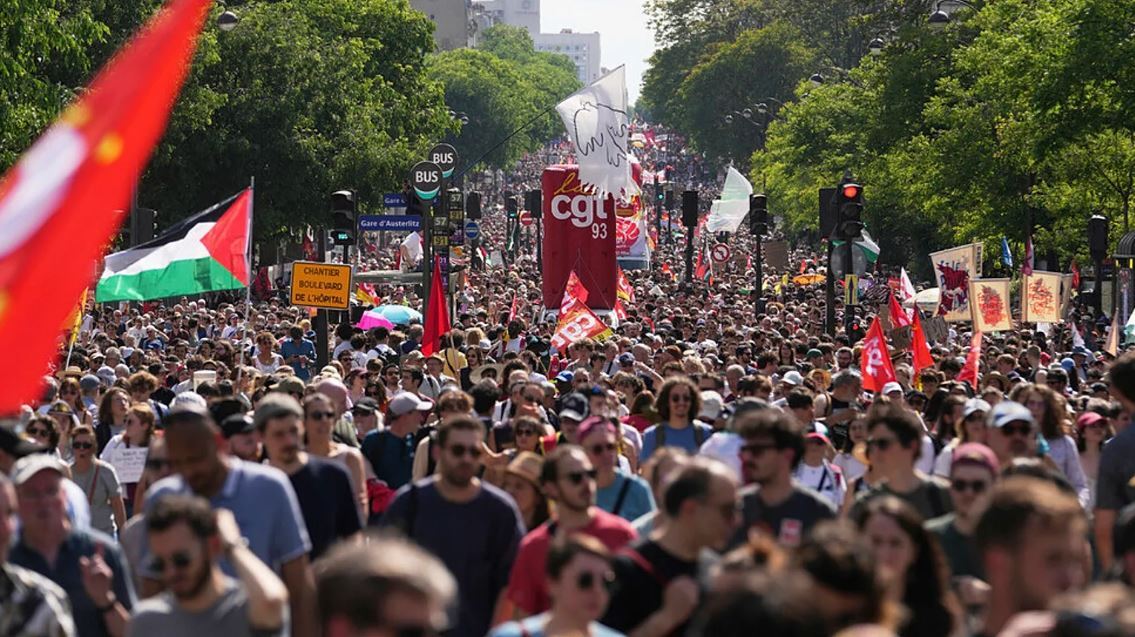 Unprecedented anti-government protests and nationwide strike in France