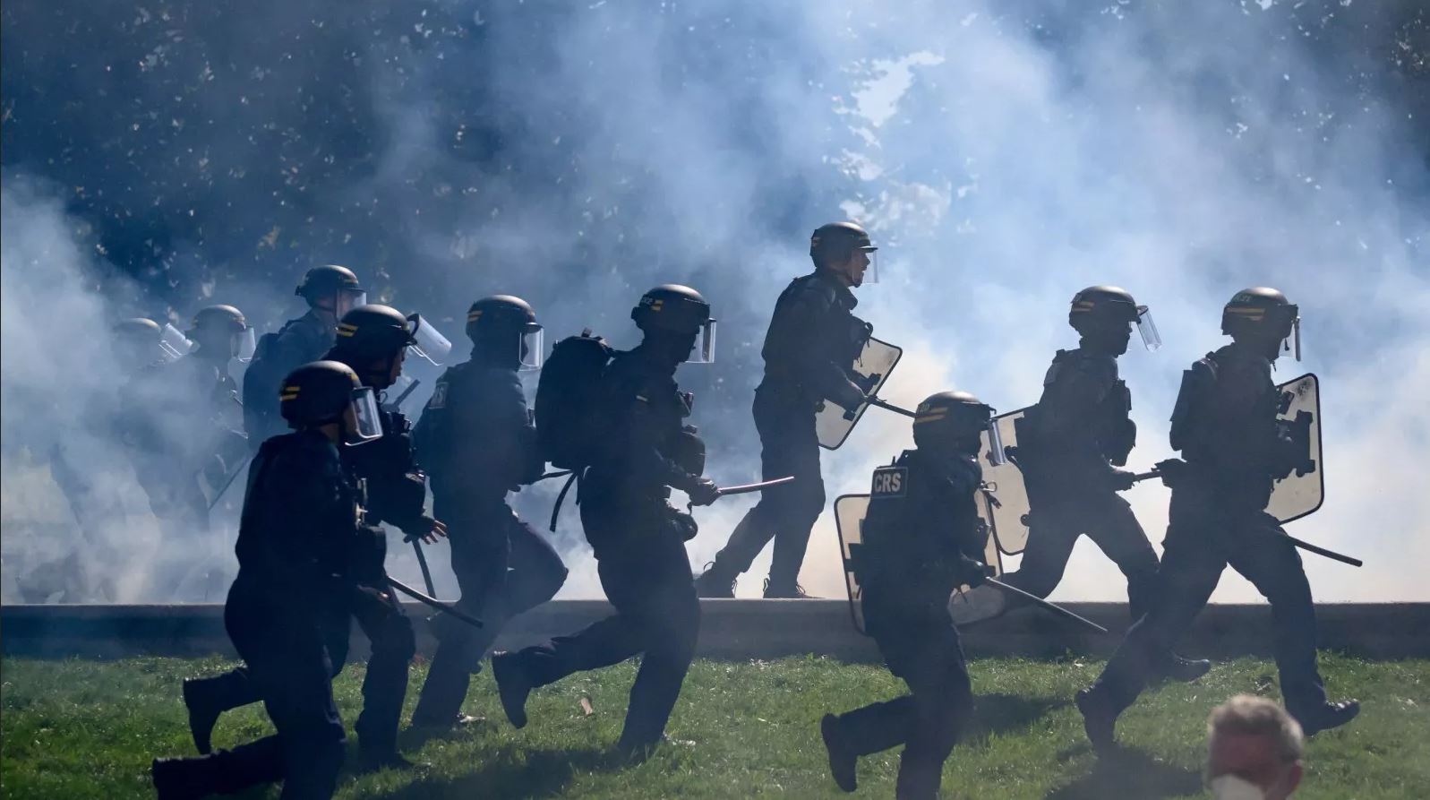 Tear gas and armored vehicles; The militarization of protest policing in France