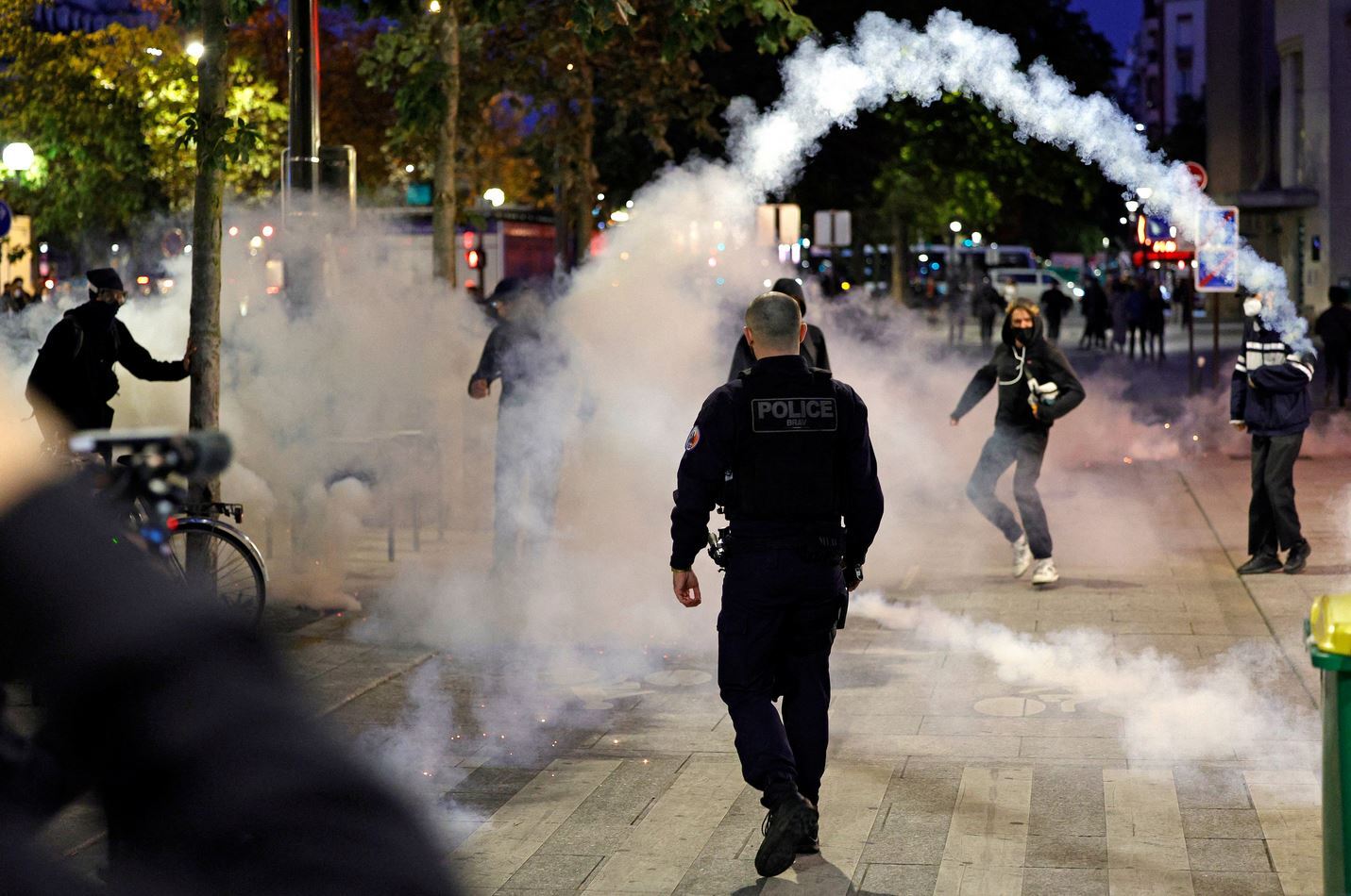 Tear gas and armored vehicles; The militarization of protest policing in France