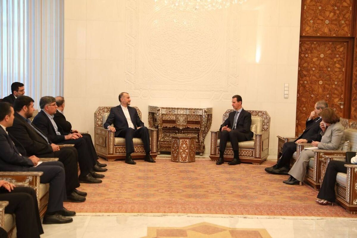 دیدار وزیر امور خارجه با بشار اسد/ امیرعبداللهیان حملات رژیم صهیونیستی به سوریه را محکوم کرد