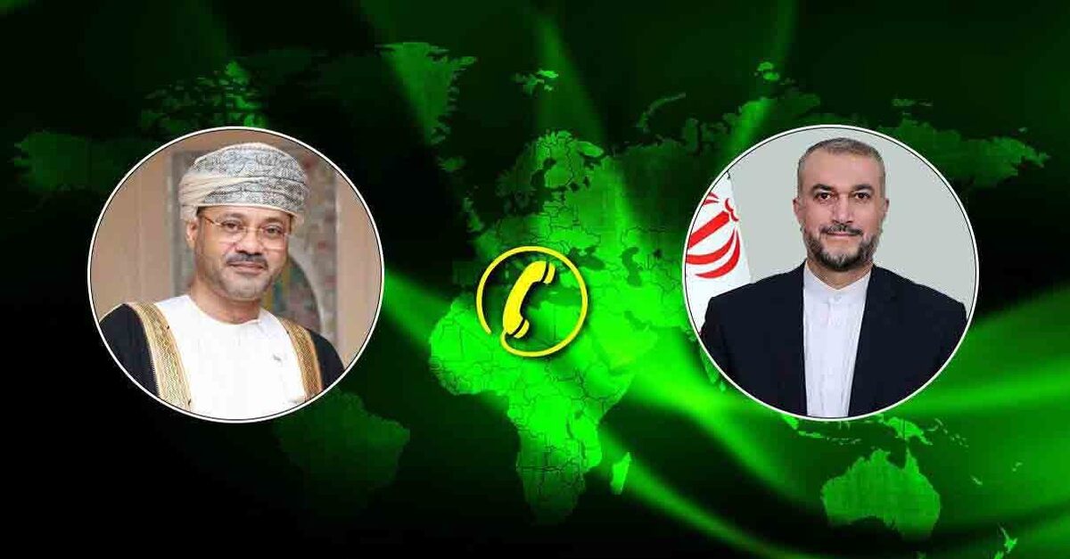 گفتگوی تلفنی وزرای امور خارجه ایران و عمان 