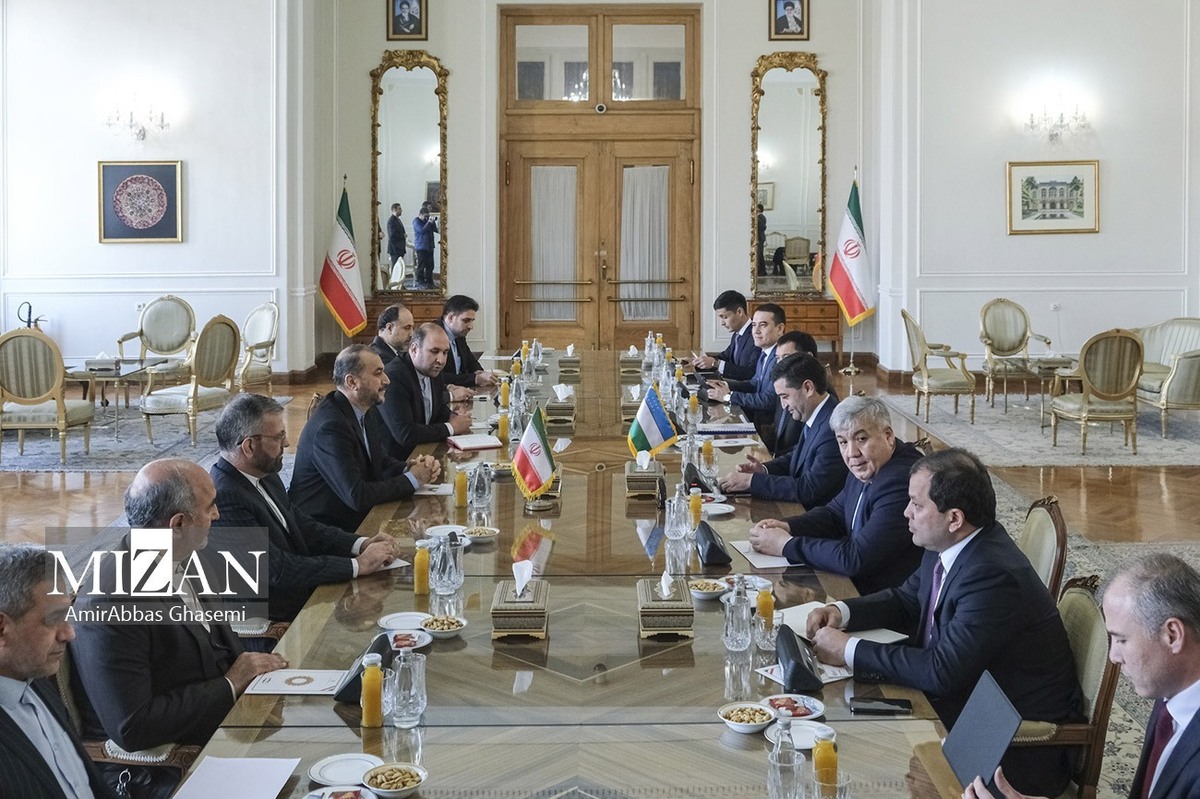 تاکید وزیر امور خارجه بر اهمیت همکاری‌های اقتصادی و لجستیک ایران و ازبکستان
