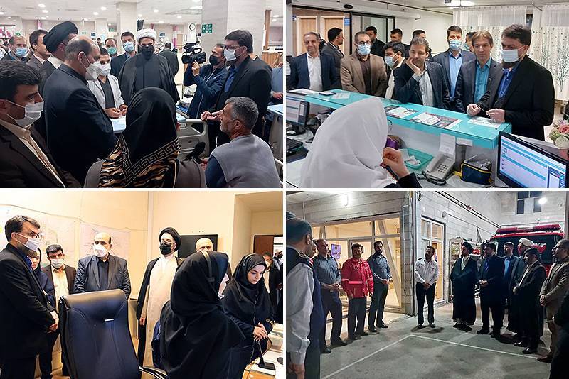 دادستان قزوین شبانه از مراکز درمانی و آتش نشانی بازدید کرد