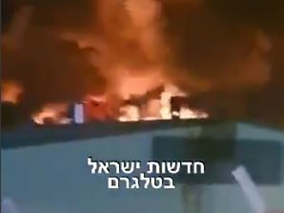 انفجار و آتش سوزی عظیم در کارخانه بزرگ مشاو دیشون اسرائیل