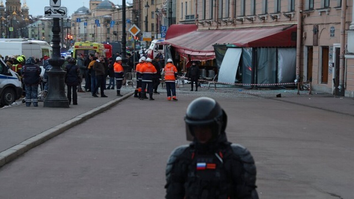 ۷ کشته در پی انفجار در کافه‌ای در سن پترزبورگ