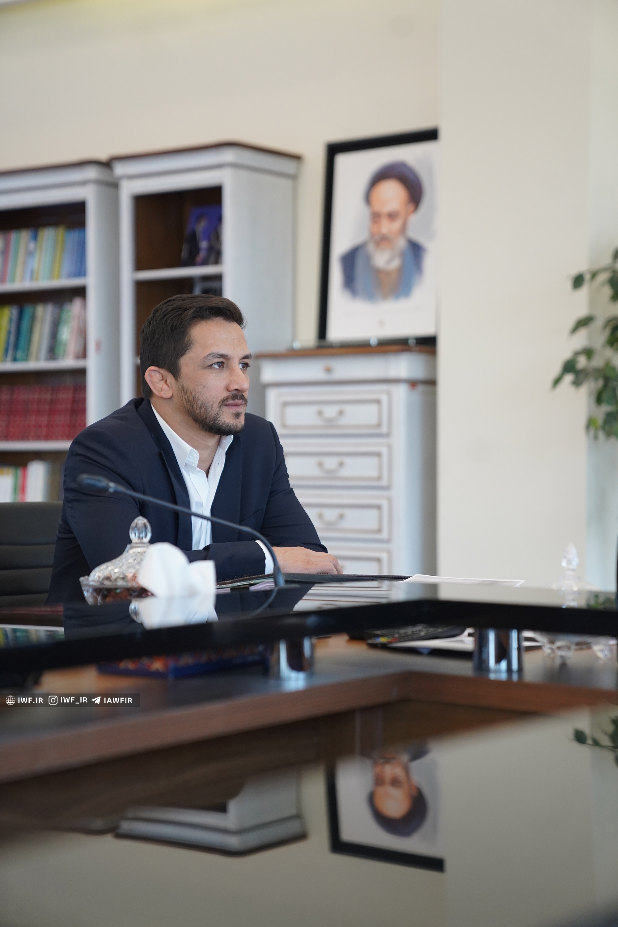 بازگشت بی سر و صدای سوریان به فدراسیون کشتی + عکس