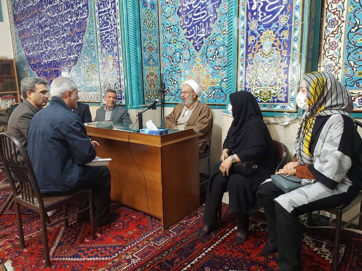 دیدار مردمی رییس کل دادگستری استان زنجان در مسجد رضویه کوی رضویه