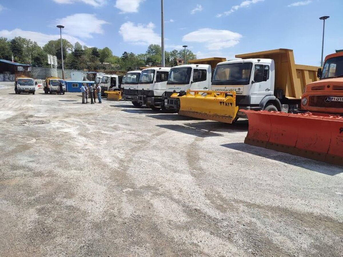 آماده‌باش خودرو‌های امدادرسان شهرداری تهران برای بارش‌های پیش‌رو