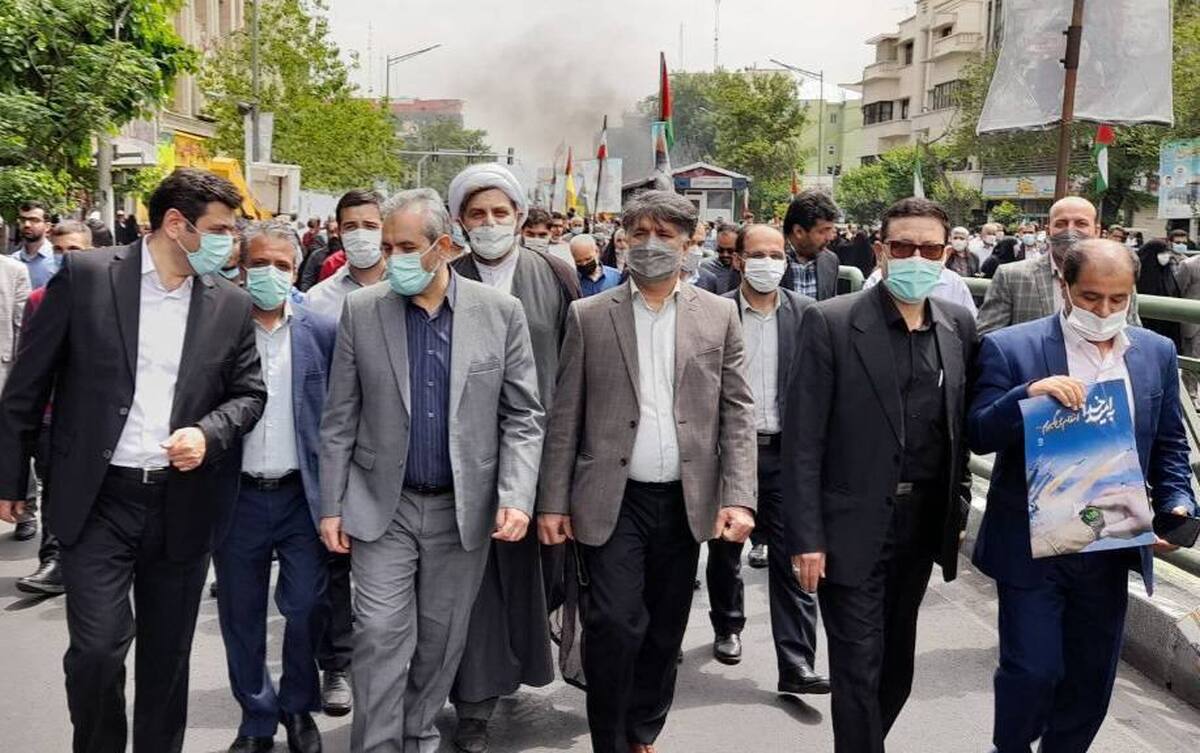حضور پرشور مسئولان و کارکنان محاکم تهران در راهپیمایی روز جهانی قدس