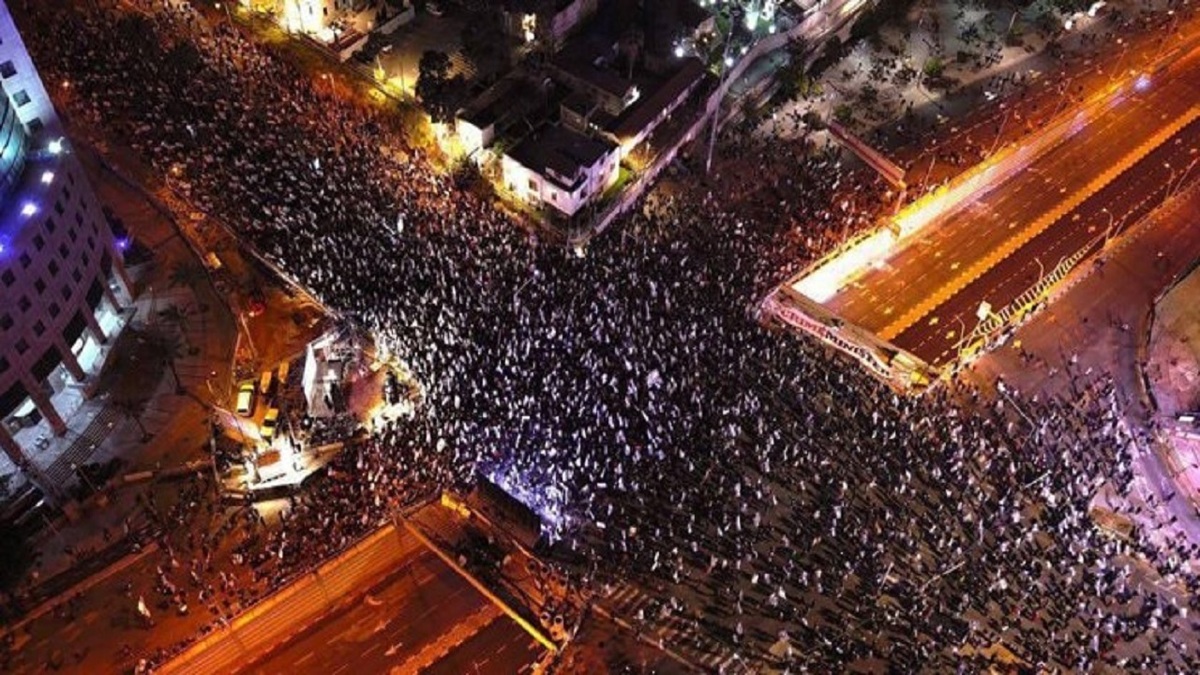 آغاز پانزدهمین هفته از تظاهرات ضد نتانیاهو در اراضی اشغالی