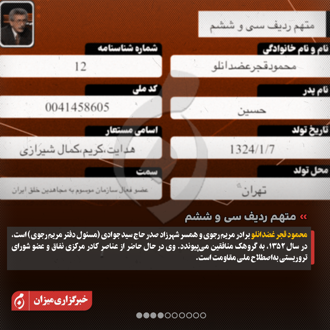 اینفوگرافیک | متهمان ردیف سی‌وچهارم تا چهل‌ودوم پرونده منافقین چه کسانی هستند؟