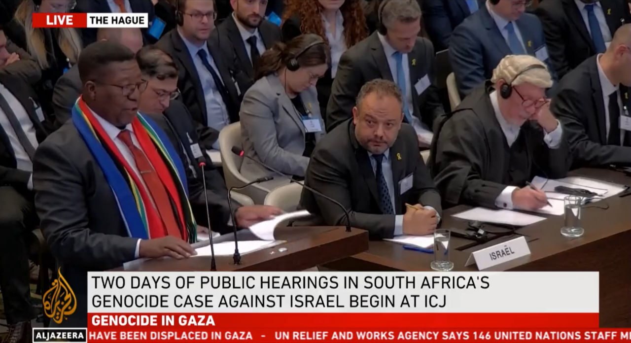 آغاز به کار دیوان دادگستری بین‌المللی در پرونده شکایت آفریقای جنوبی از رژیم صهیونیستی به دلیل نسل‌کشی