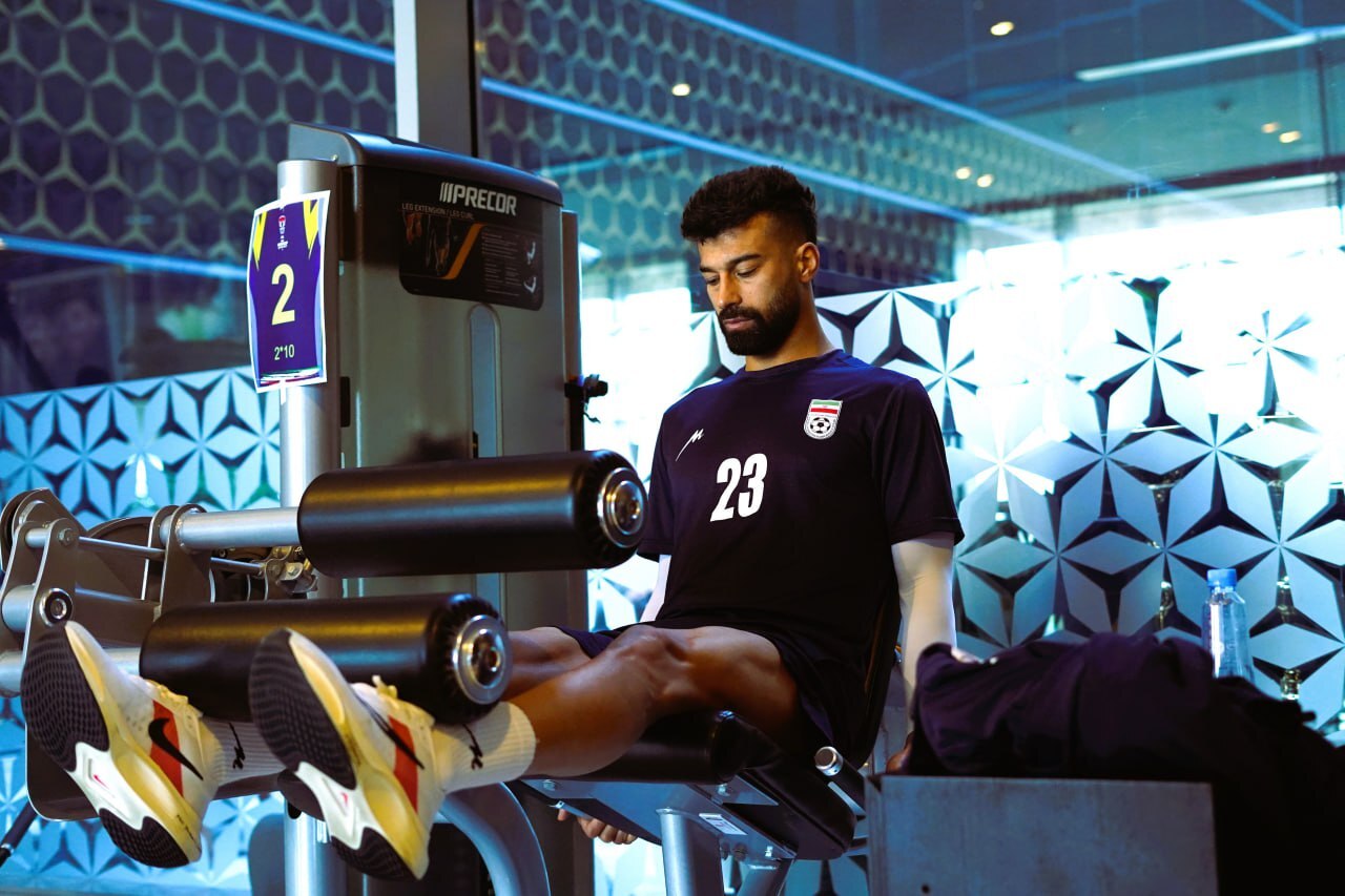 ملیپوشان فوتبال ایران صبح امروز وزنه زدند ملیپوشان فوتبال ایران صبح امروز وزنه زدند