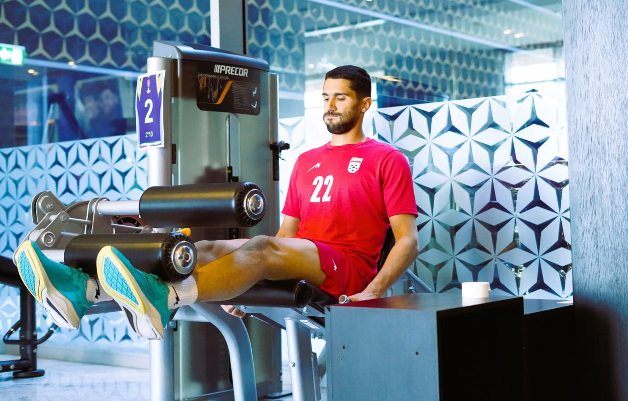 ملیپوشان فوتبال ایران صبح امروز وزنه زدند ملیپوشان فوتبال ایران صبح امروز وزنه زدند