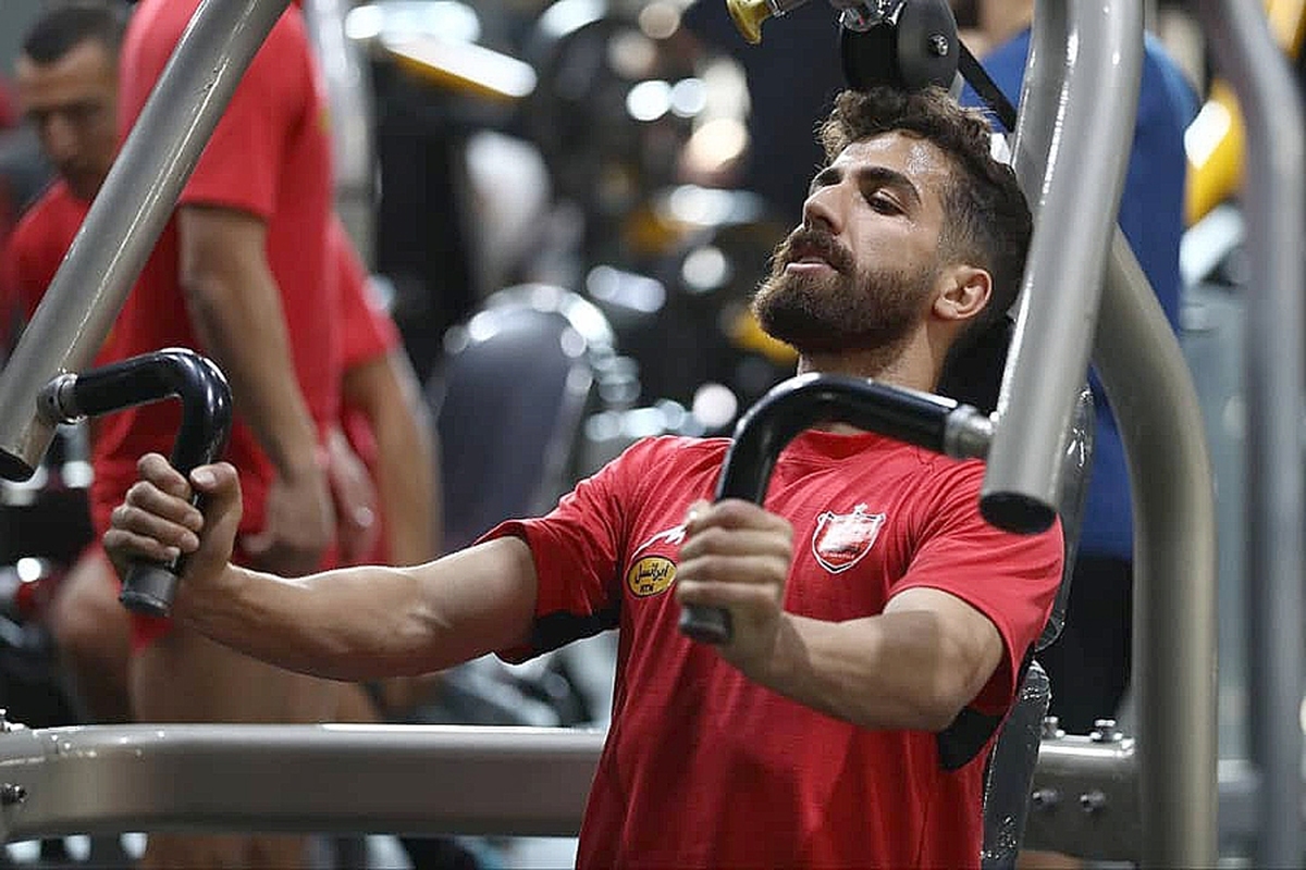 سرخپوشان در سالن، بدنسازی کردند + عکس