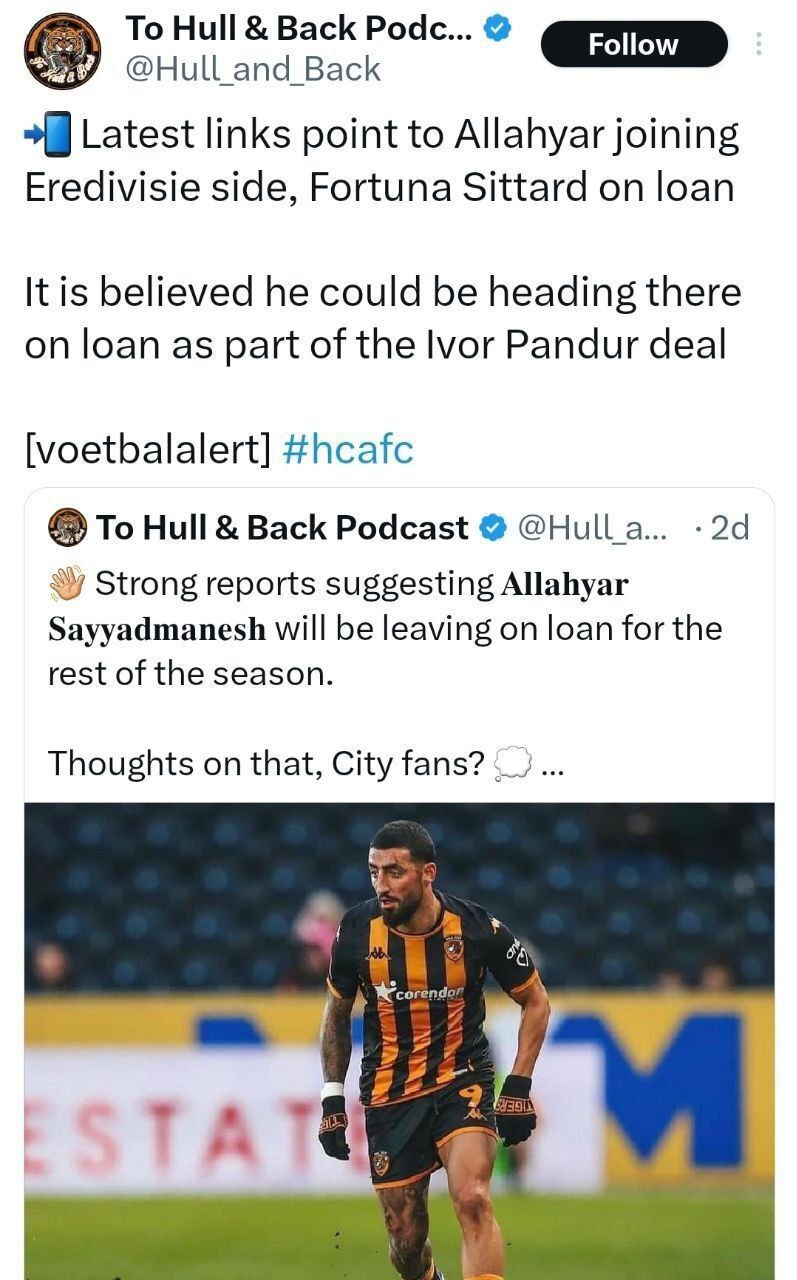 صیادمنش در آستانه حضور در لیگ هلند + تصویر