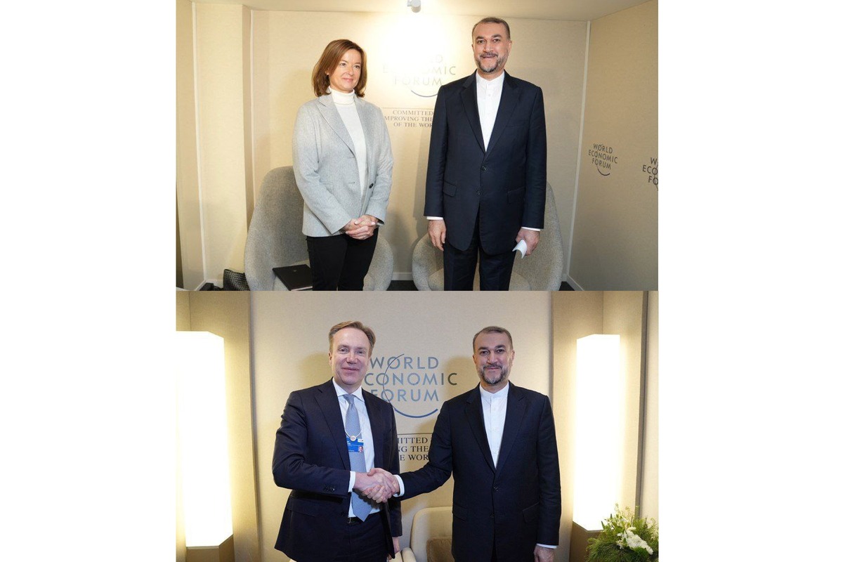 گفت‌وگوی امیرعبداللهیان با وزیر خارجه اسلوونی و رئیس مجمع جهانی اقتصاد