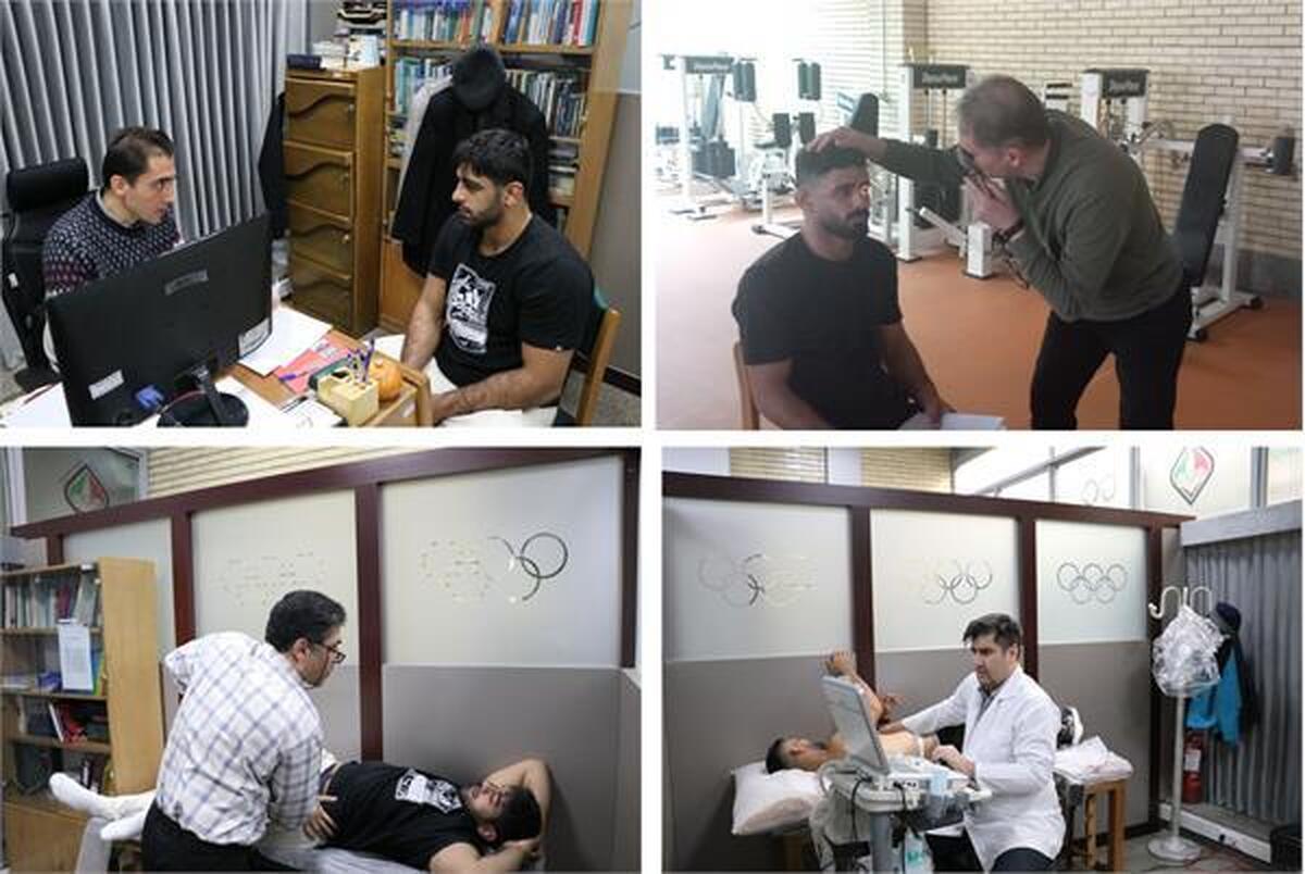 اعضای تیم ملی کشتی فرنگی در معاینات پایش سلامت آکادمی ملی المپیک