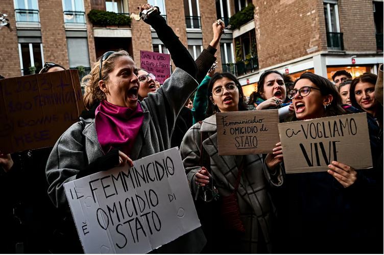 قتل ۱۱۰ زن در ایتالیا از ابتدای ۲۰۲۳