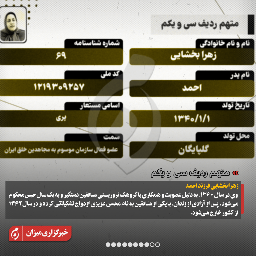 اینفوگرافیک | متهمان ردیف بیستوچهارم تا سیوسوم پرونده منافقین چه کسانی هستند؟ اینفوگرافیک | متهمان ردیف بیستوچهارم تا سیوسوم پرونده منافقین چه کسانی هستند؟