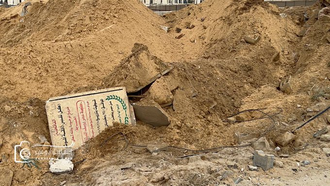 تصاویر ماهواره‌ای سی‌ان‌ان از هتک حرمت رژیم صهیونیستی به ۱۶ گورستان در غزه