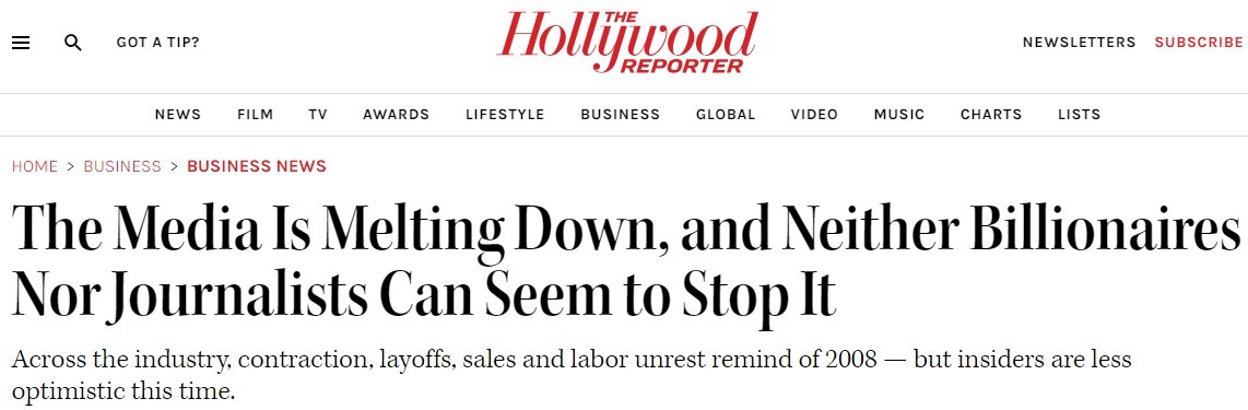 اخراج 20 هزار نفر از رسانه‌های آمریکایی؛ پایانی برای مونوپلی رسانه‌های جریان اصلی