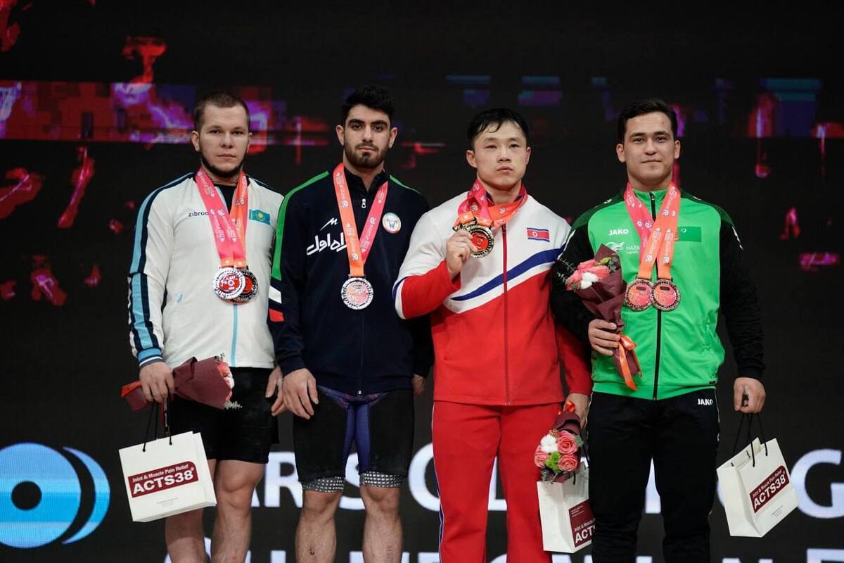 وزنه‌برداری قهرمانی آسیا| عالی‌پور به مدال طلای دسته ۸۹ کیلو دست‌ یافت