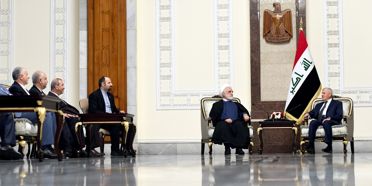 رئیس‌جمهور عراق: مواضع ایران در حمایت از عراق در جنگ با تروریسم قابل تقدیر است