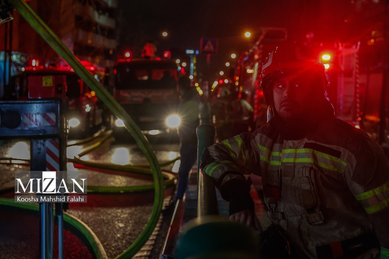 آتش‌سوزی در بیمارستان گاندی تهران