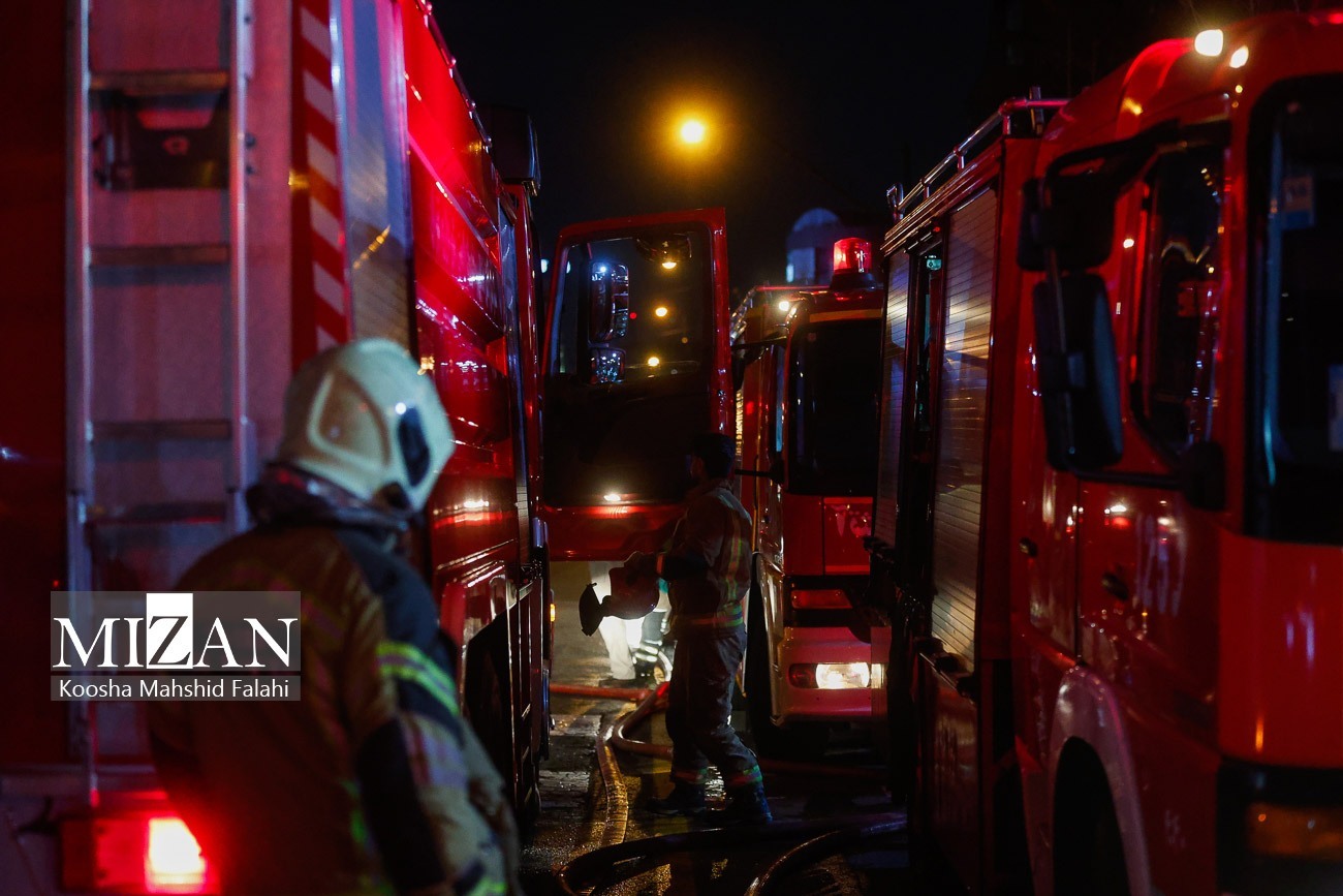 آتش‌سوزی در بیمارستان گاندی تهران