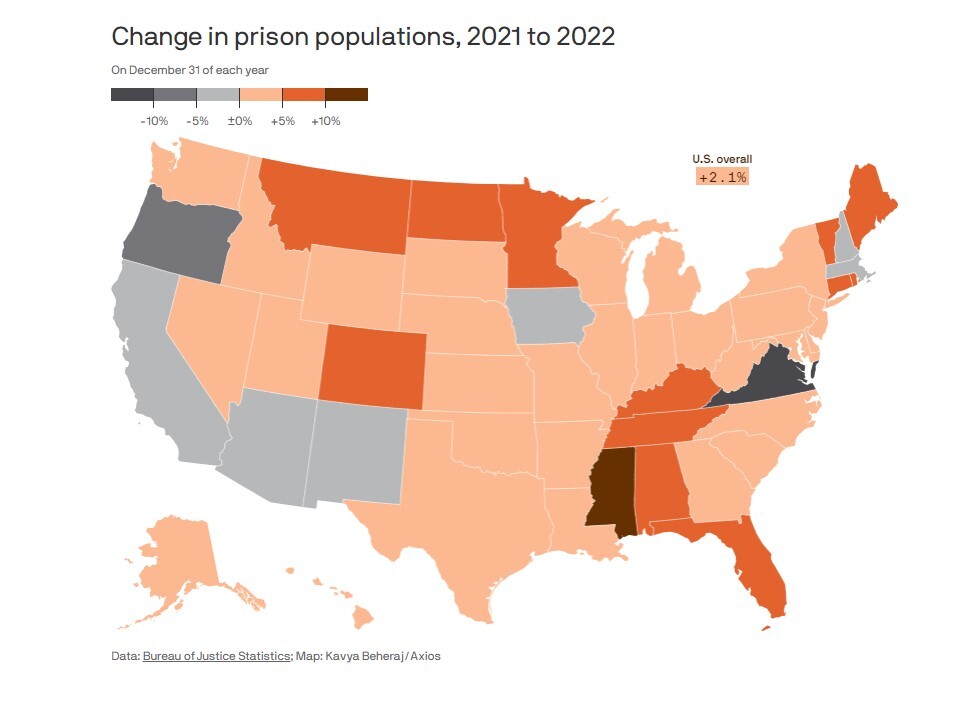 آمریکا همچنان بزرگ‌ترین زندانبان جهان
