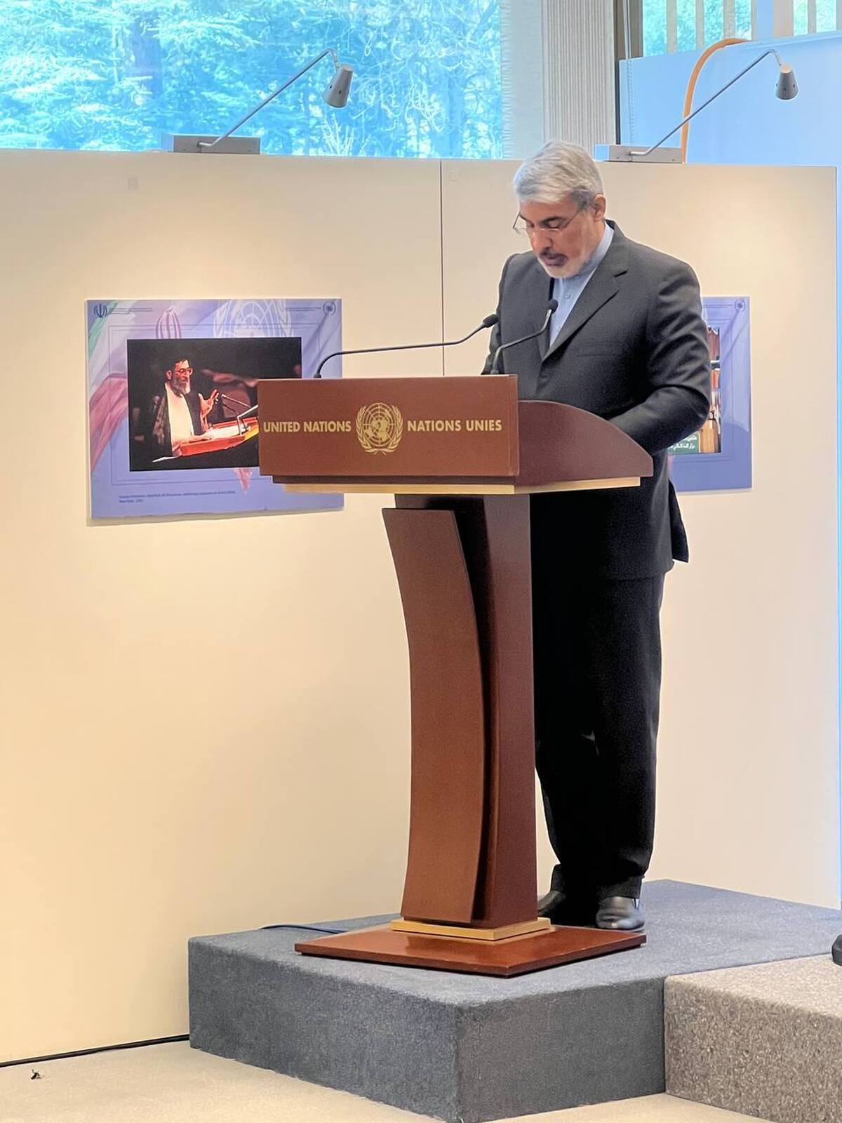 افتتاح نمایشگاه اسناد و تصاویر ایران و یک‌صد سال چندجانبه‌گرایی در محل سازمان ملل