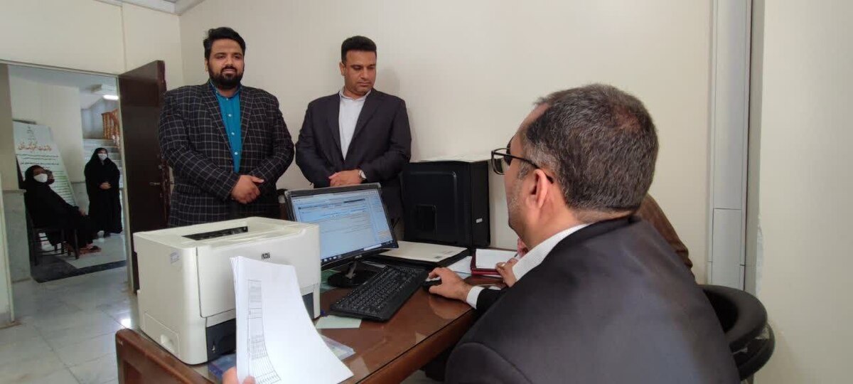 مسئولین قضایی دادگستری هرمزگان از حوزه قضایی بخش رودخانه بازدید کردند