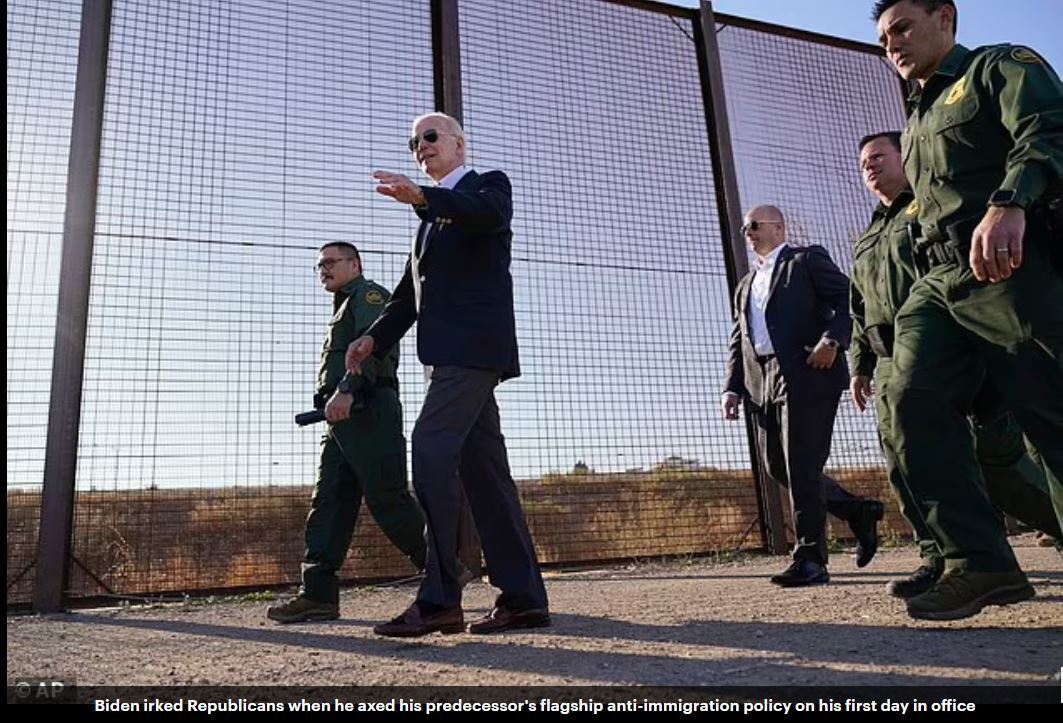 مخفی کردن هرج و مرج و بحران مهاجرت در مرزهای جنوبی آمریکا