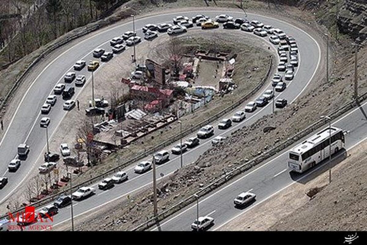 ترافیک جاده کندوان را یکطرفه کرد