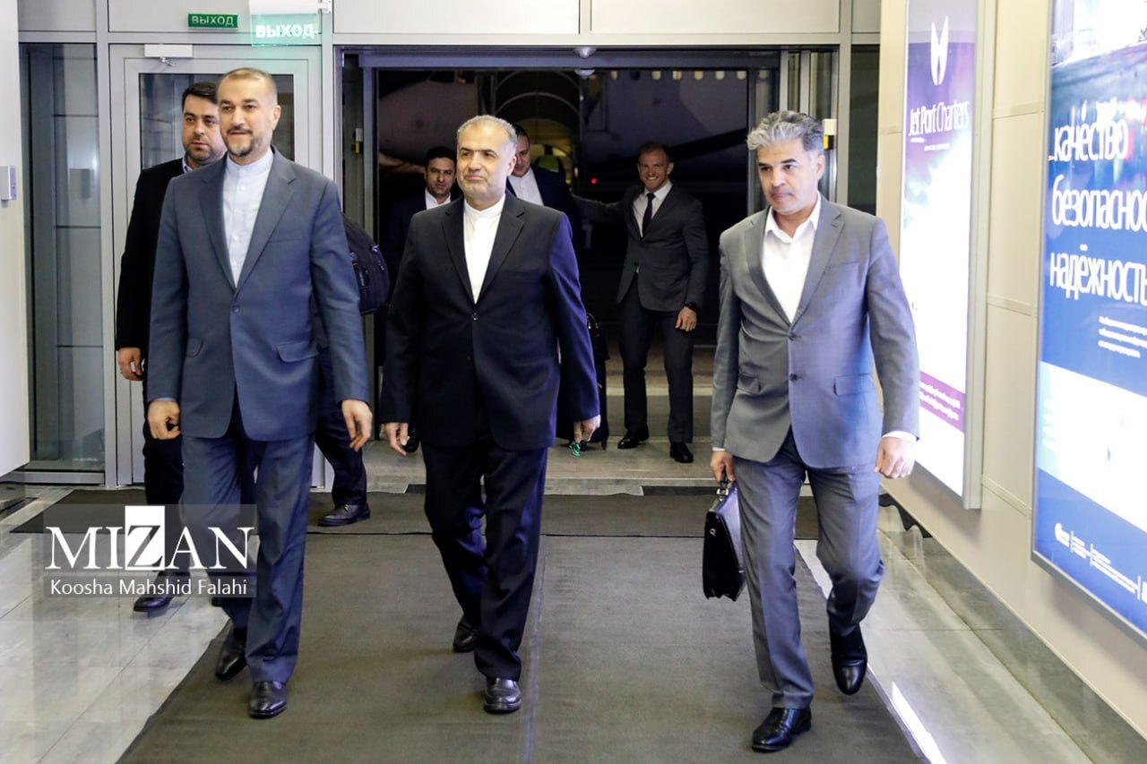 وزیر امور خارجه و هیئت همراه وارد روسیه شدند/تاکید امیرعبداللهیان بر خروج نیروهای اشغالگر از سوریه و حل مسئله آوارگان