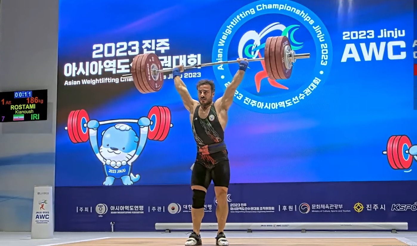 وزنه‌برداری قهرمانی آسیا| دست رستمی و جوادی