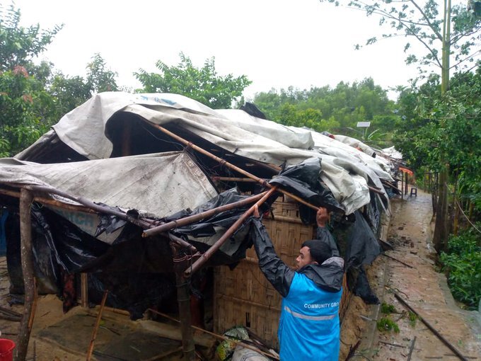 کشته شدن ۴۱ پناهجوی روهینگیایی بر اثر طوفان «موکا»/ ده‌ها نفر ناپدید شدند