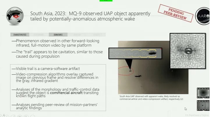 پناتگون ویدیویی از پرواز یک شی ناشناس منتشر کرد